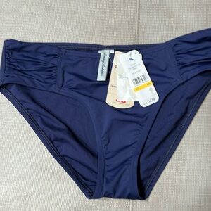 Tommy Bahama navy bikini bottom size Medium new with tags